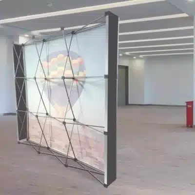 Pop-up Örümcek Stand Tekstil 285 x 235 cm