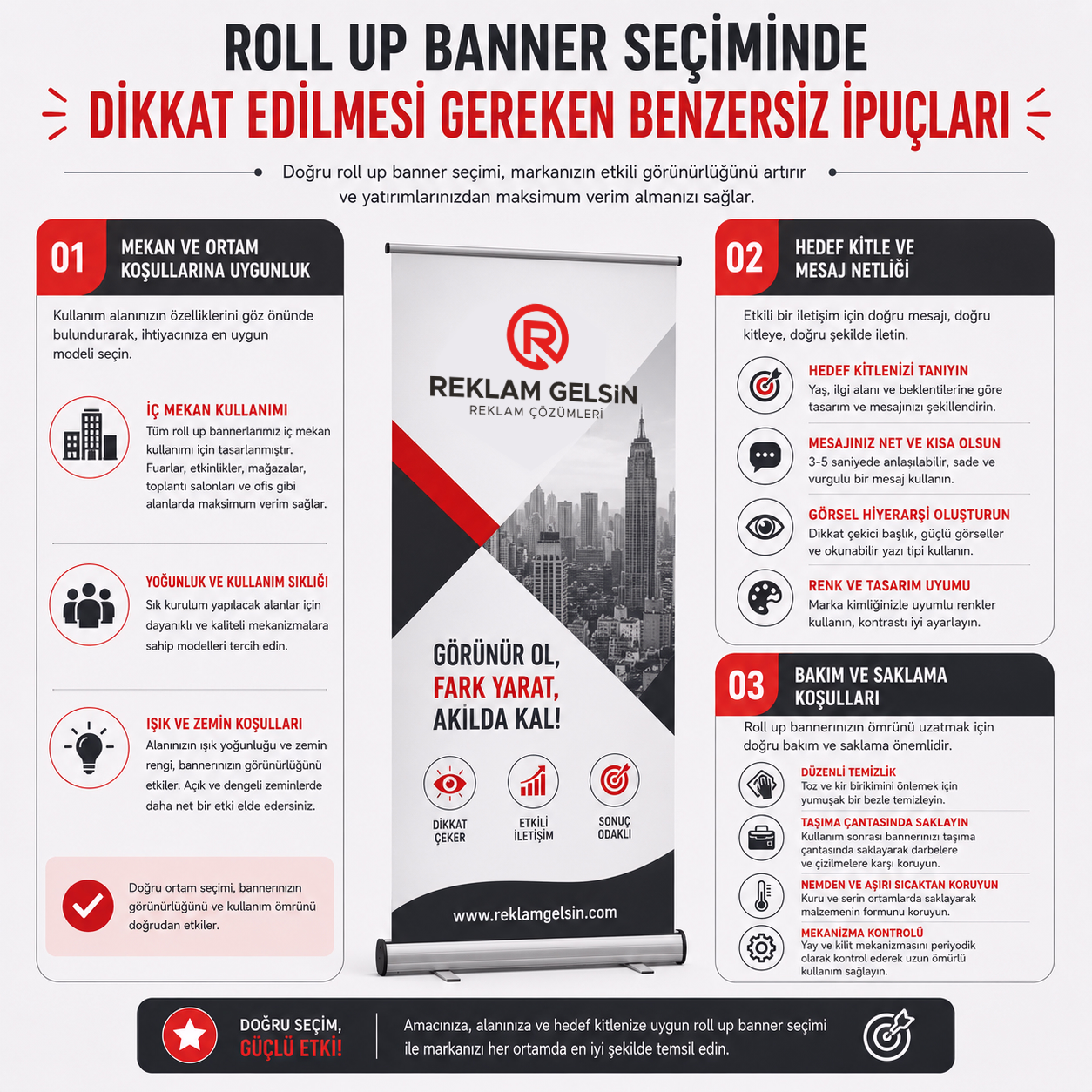 Roll Up Banner Seçiminde Dikkat Edilmesi Gereken Benzersiz İpuçları